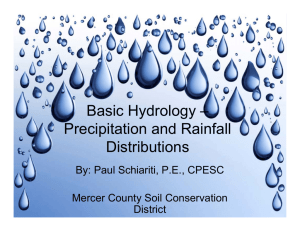 Precipitation and Rainfall Distributions