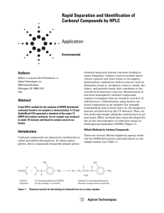 Rapid Separation and Identification of Carbonyl Compounds by