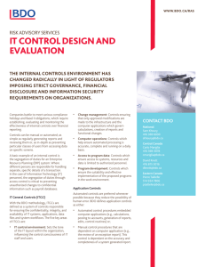 IT Control Design and Evaluation