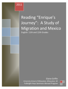 Reading “Enrique's Journey”: A Study of Migration and Mexico