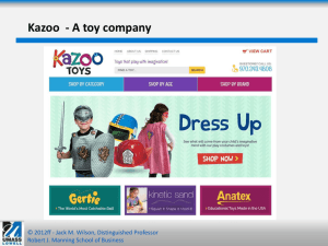 Kazoo - A toy company