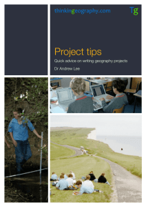 TG Online Tips for Geo Projects RS