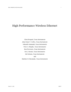 High Performance Wireless Ethernet