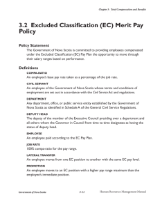 3.2 Excluded Classification (EC) Merit Pay Policy