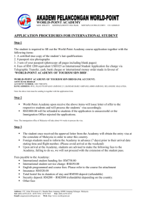 international students application procedures - World