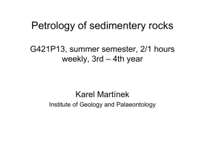 Petrology of sedimentery rocks