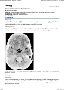Medulloblastoma: [Print] - eMedicine Neurology
