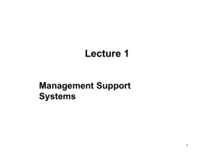 Decision Support Technologies