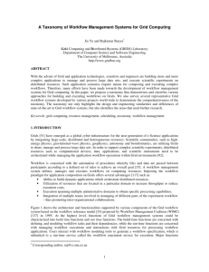 A Taxonomy of Workflow Management Systems for Grid Computing