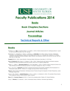 Faculty Publications 2014