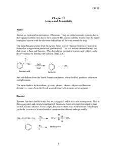 Chapter 11 Arenes and Aromaticity