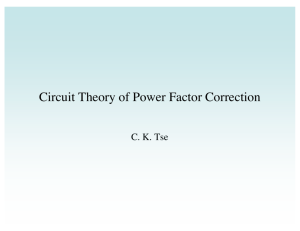 Circuit Theory of Power Factor Correction