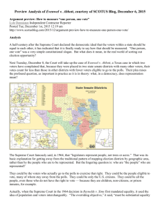 Preview Analysis of Evenwel v. Abbott, courtesy of SCOTUS Blog