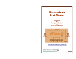 Microsystems At A Glance - The Dartmouth Institute | Microsystem