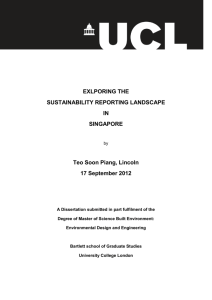 EXLPORING THE SUSTAINABILITY REPORTING LANDSCAPE IN