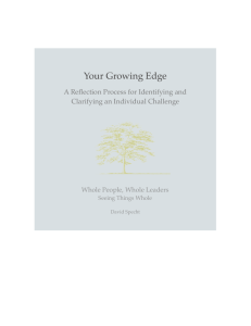 Your Growing Edge - Seeing Things Whole