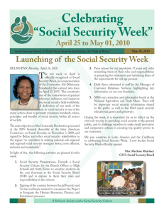 Celebrating “Social Security Week”
