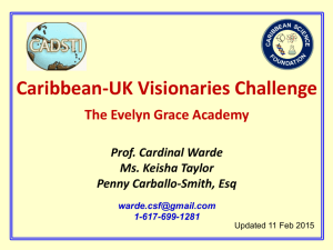 Caribbean-UK Visionaries Challenge