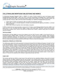 collateralized mortgage obligations and remics