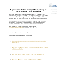 Creating a SIM 3 Bootable CD