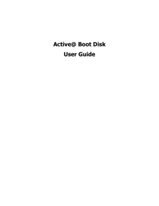 Active@ Boot Disk User Guide