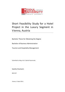 Gramann, Sandra: Short Feasibility Study for a Hotel Project in the