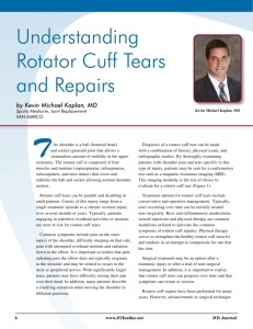 Understanding Rotator Cuff Tears and Repairs