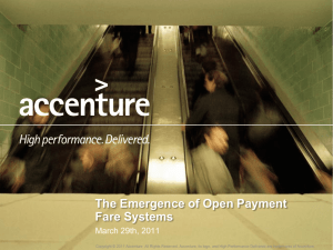 The Emergence of Open Payment Fare Systems