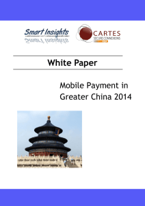 Mobile Payment in Greater China 2014 2 / 15