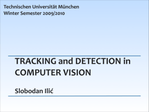 TRACKING and DETECTION in COMPUTER VISION