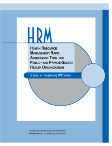 A Guide for Strengthening HRM Systems