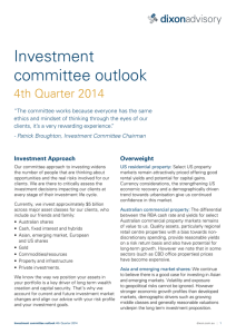 Investment committee outlook