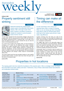 Property sentiment still sinking Timing can make all the