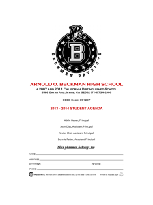 arnold o. beckman high school - Tustin Unified School District