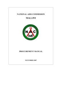 Procurement Manual - National AIDS Commission