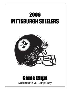 2006 PITTSBURGH STEELERS Game Clips