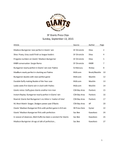 Giants Press Clips, 9-13-2015 - Marlins