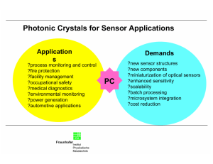 Photonic Crystals for Sensor Applications PC