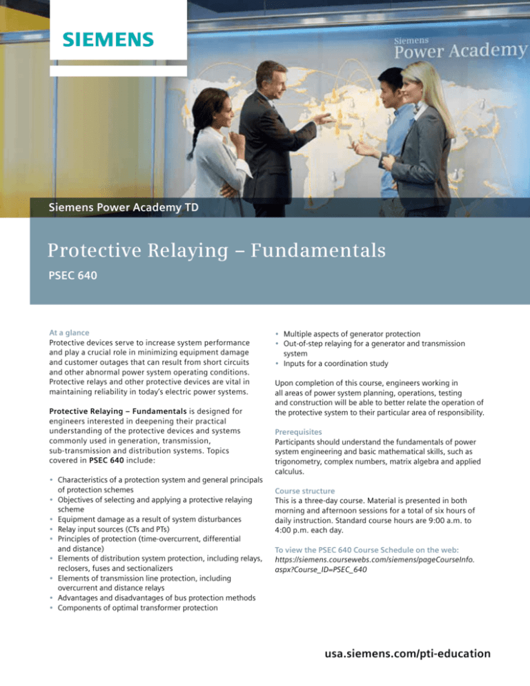Protective Relaying Fundamentals