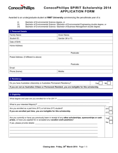 2014 Application Form ConocoPhillips