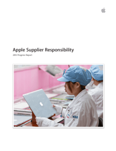 Apple Supplier Responsibility 2013 Progress Report