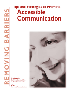 Tips and Strategies to Promote Accessible Communication