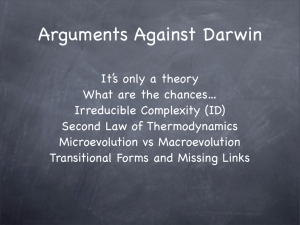 Arguments Against Darwin