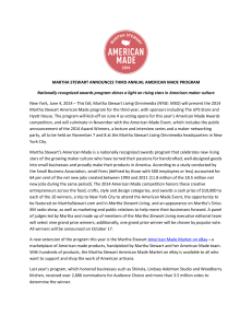 martha stewart announces third annual american made program