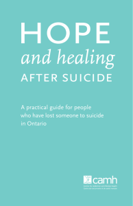 Hope and healing after suicide: a practical guide for people who