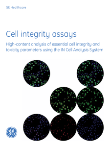 Cell integrity assays - GE Healthcare Life Sciences