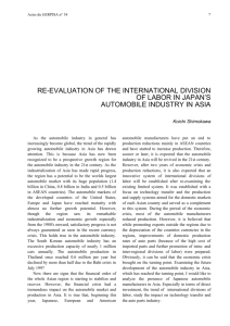 re-evaluation of the international division of labor in