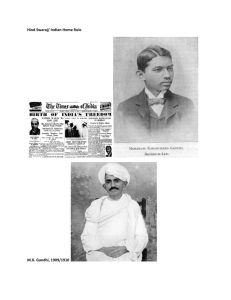 Hind Swaraj/ Indian Home Rule M.K. Gandhi, 1909/1910