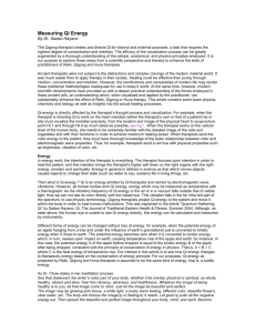 Measuring Qi Energy - EQUILIBRIUM Energy + Education