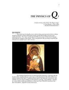 the physics of qi
